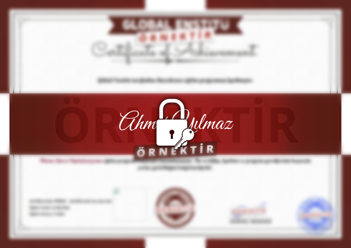 Örnek Ödeme Süreci Optimizasyonu Sertifikası