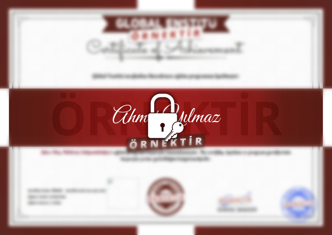 Örnek Siber Olay Bildirim Yükümlülükleri Sertifikası
