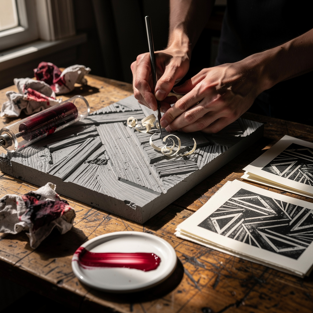 Linocut ve Blok Baskı
